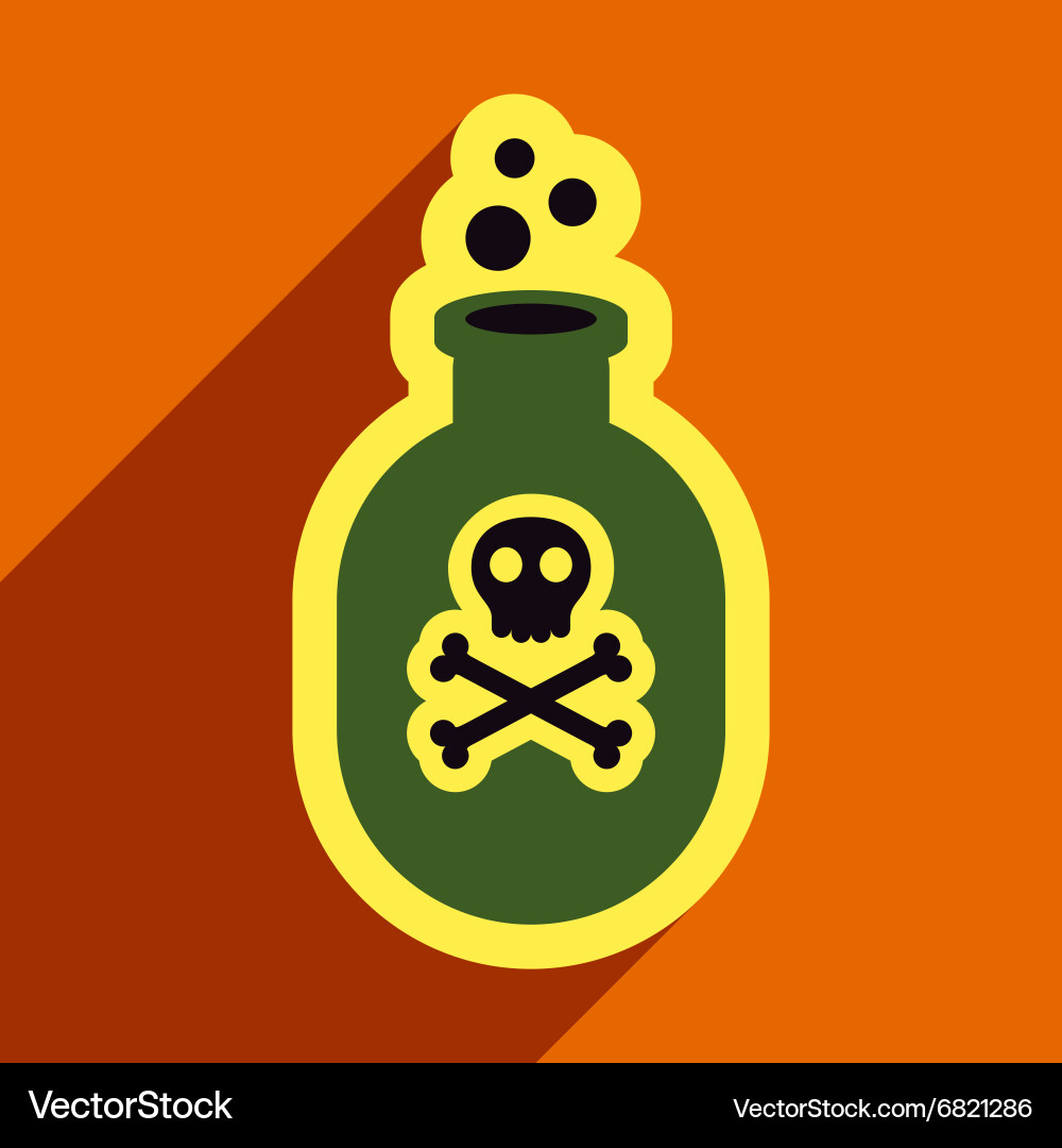 Flat with shadow icon and mobile application vector image