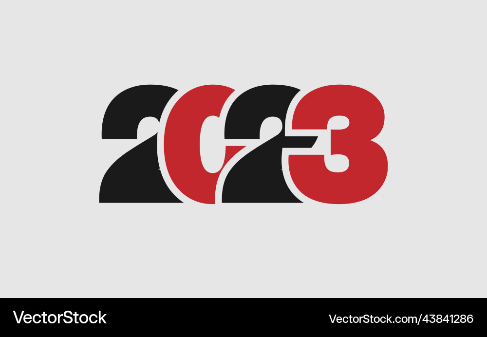Logo 2023 Frohes neues Jahr modernes Design Grafik Logo 2023 Frohes neues Jahr modernes Design Grafik vektorbild