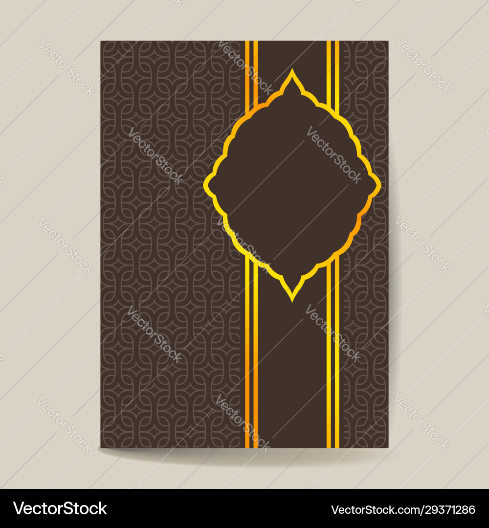 Luxus ornate Seitenabdeckung mit Ziermuster Luxus ornate Seitenabdeckung mit Ziermuster vektorbild