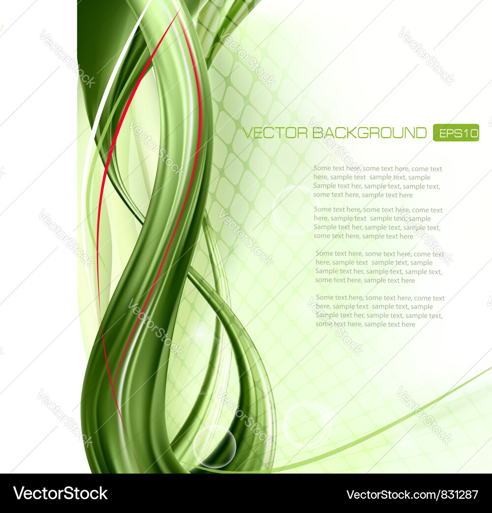 Business elegant abstract green background Vector Image