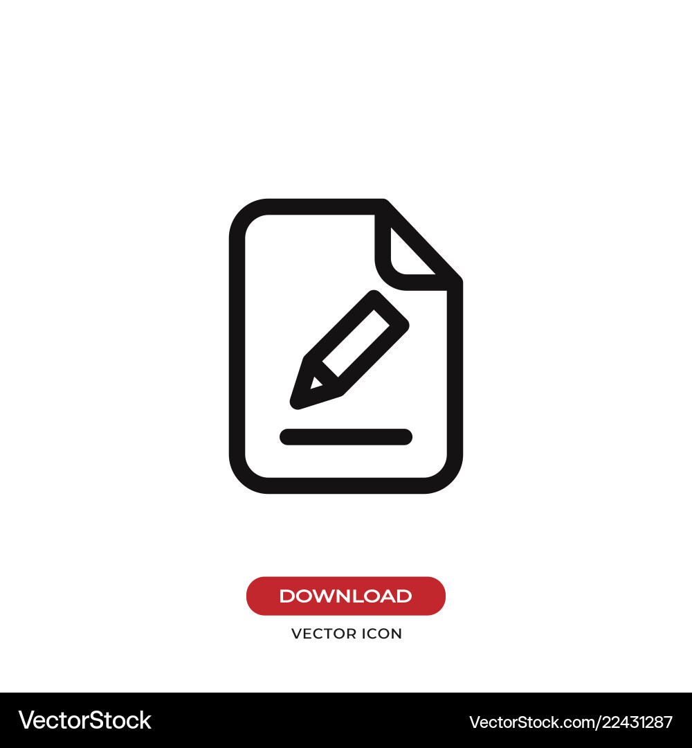 Edit file icon Edit file icon vector image