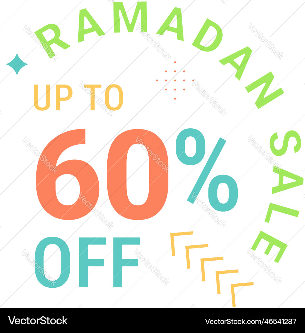 Green arabic calligraphy banner for ramadan sale Green arabic calligraphy banner for ramadan sale vector image