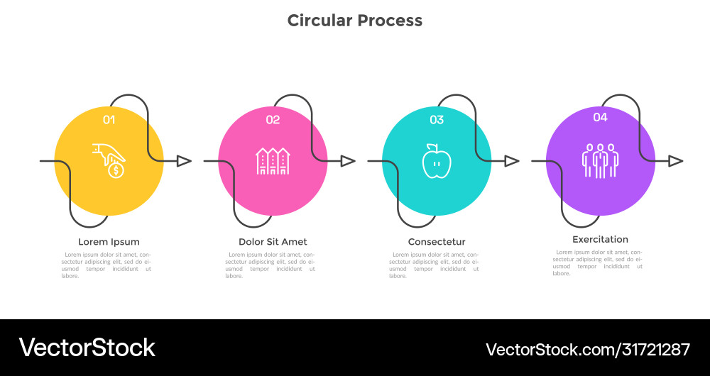 Modern infographic template Modern infographic template vector image