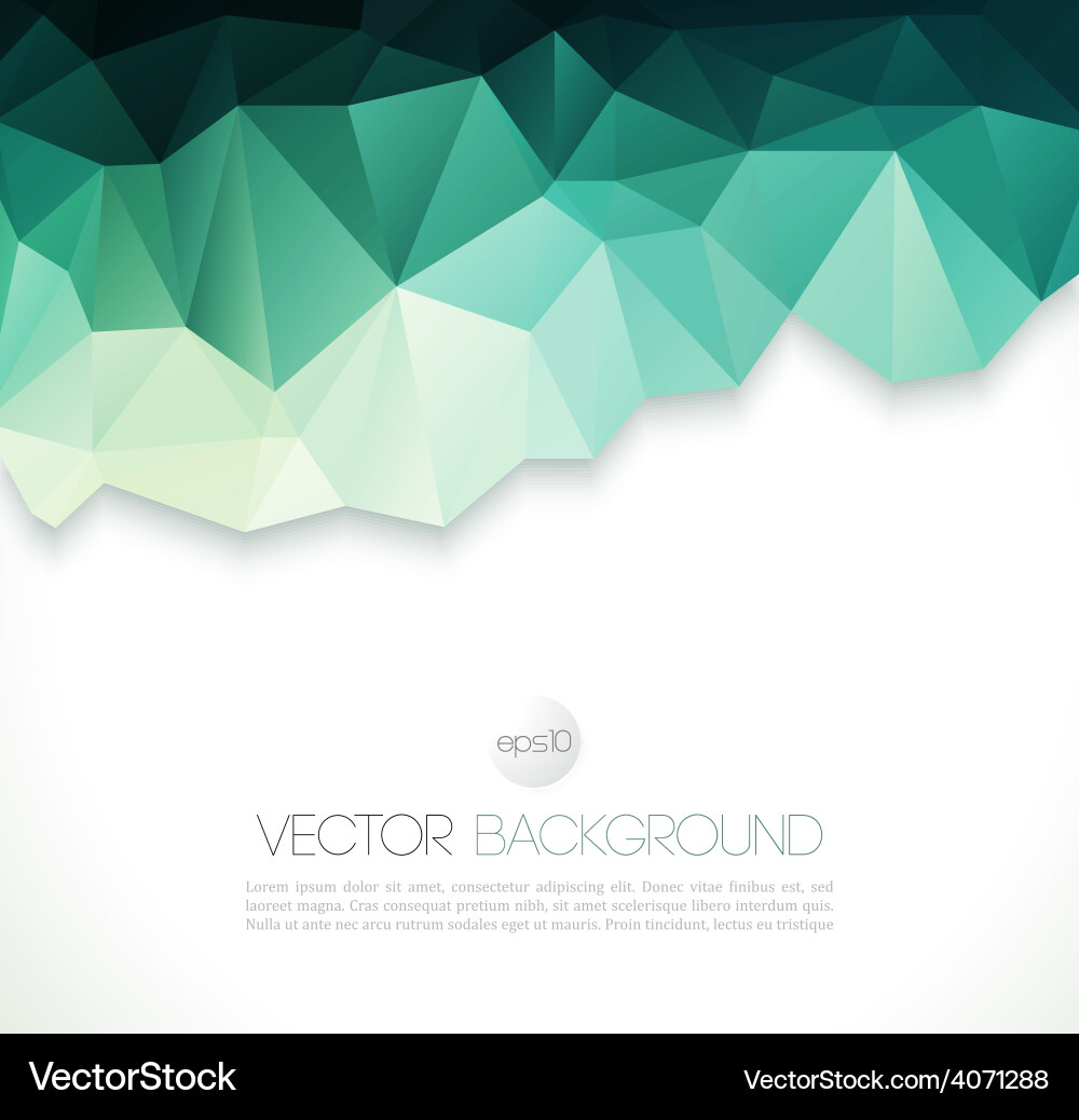 Abstract geometric background with triangle Vector Image