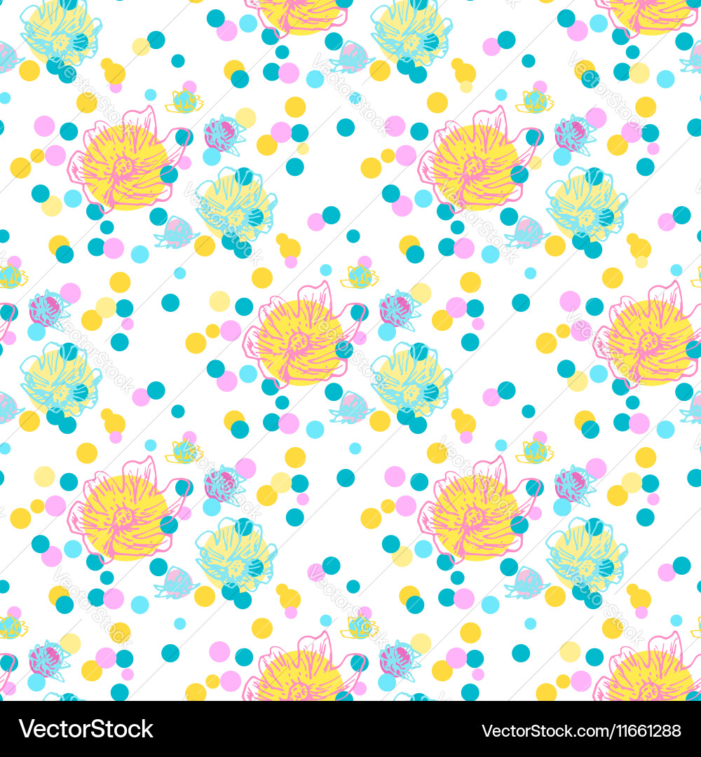 Abstract seamless pattern vector image
