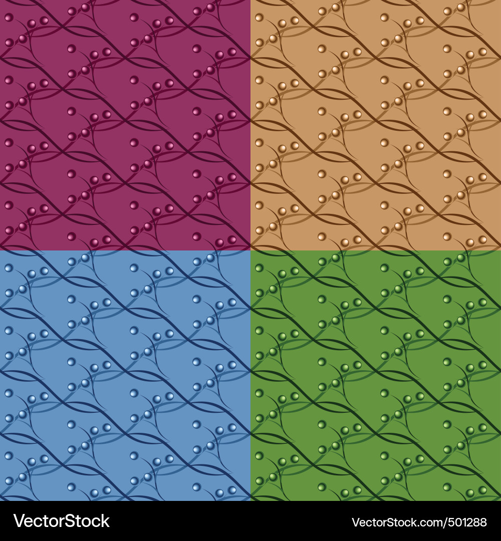 Botanical Branch Pattern vector image