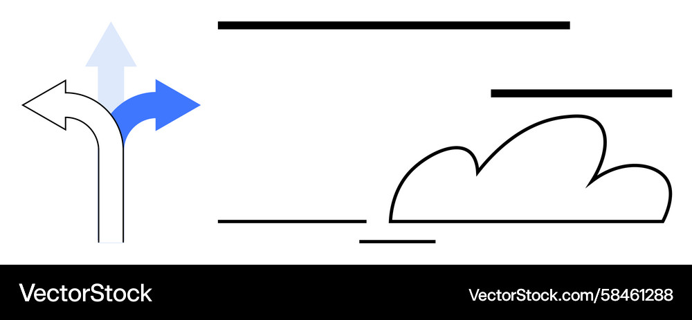 Branching Paths to Success Vector Image