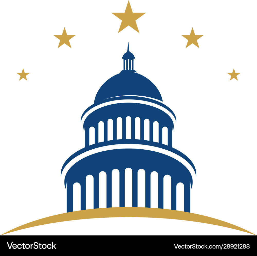 Capitol icon Capitol icon vector image