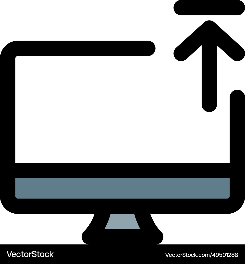 File transfer from a computer to web storage Vector Image