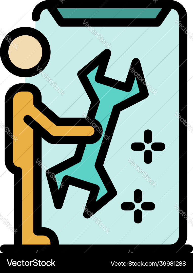 Fixing code icon color outline Fixing code icon color outline Vector Image