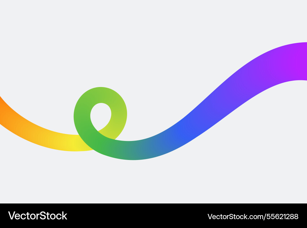 Fluid abstract line colorful gradient wave shape Fluid abstract line colorful gradient wave shape vector image