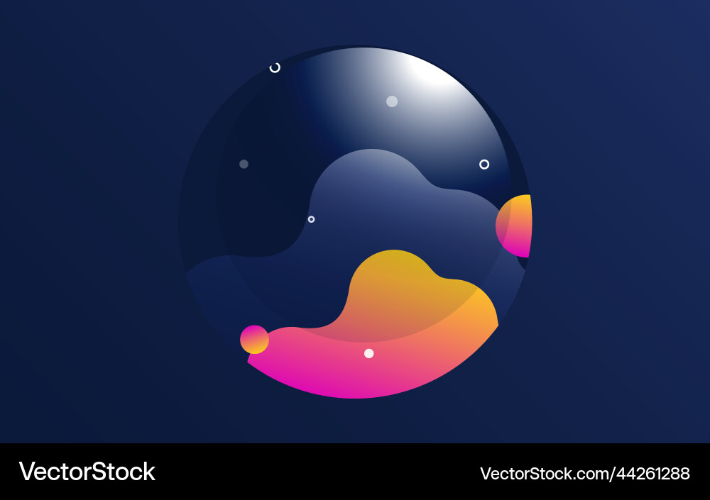 Gradient abstract background flowing liquid Vector Image