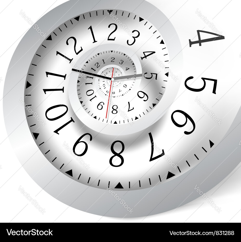 Infinite Time Background vector image