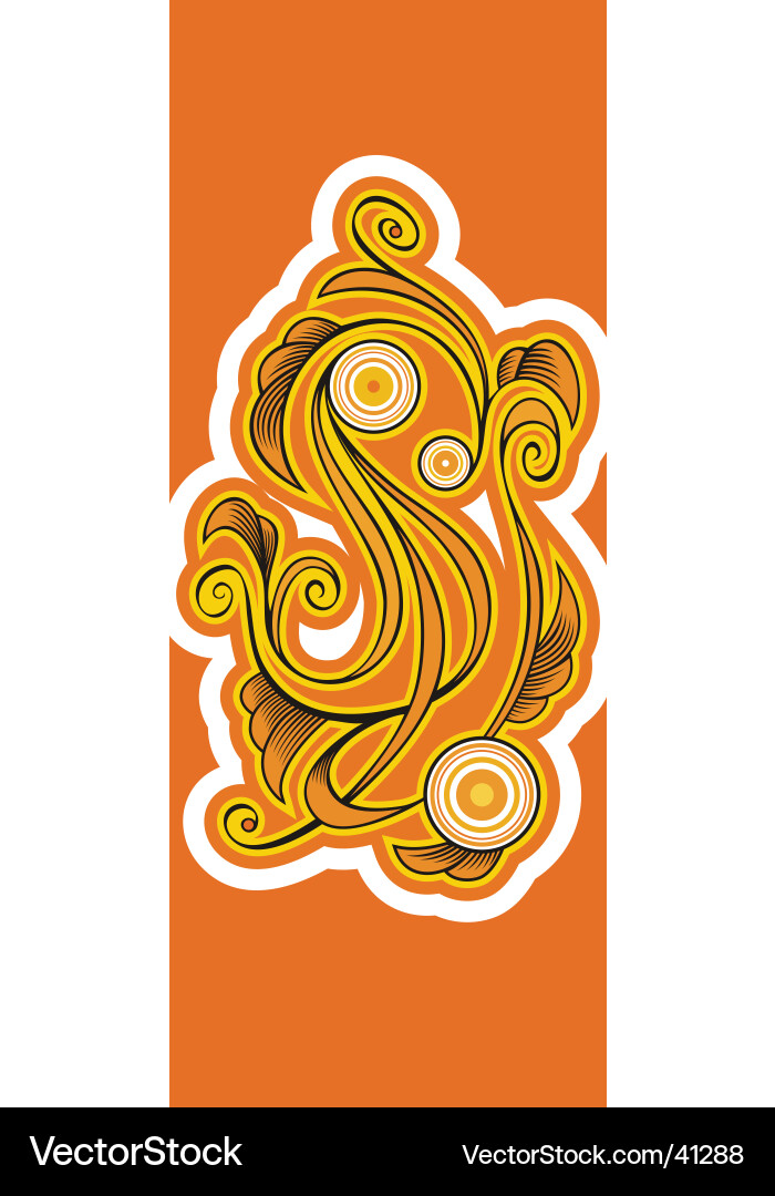 Interwoven pattern vector image
