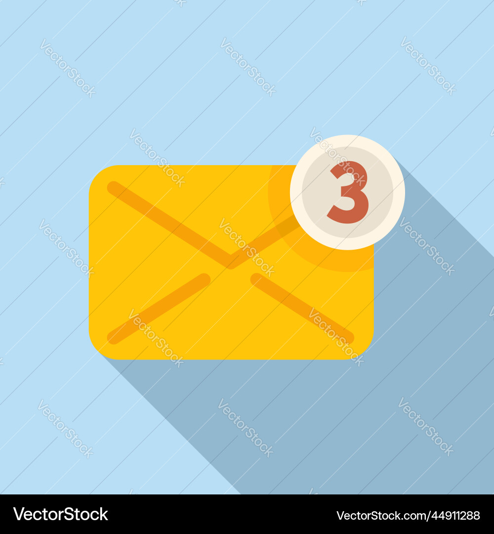 Mail inbox icon flat button interface Mail inbox icon flat button interface vector image
