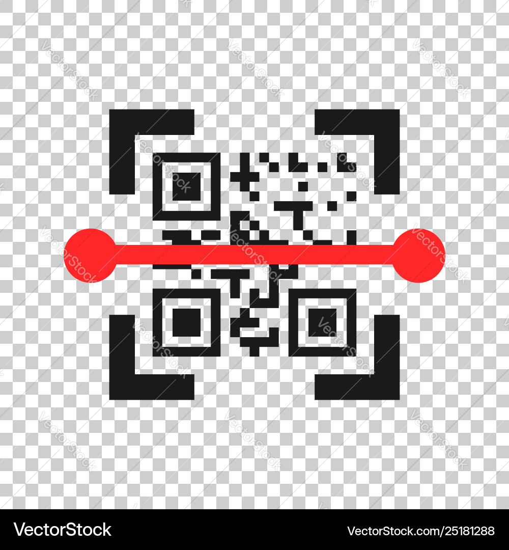 QR Code Scanner Icon vector image