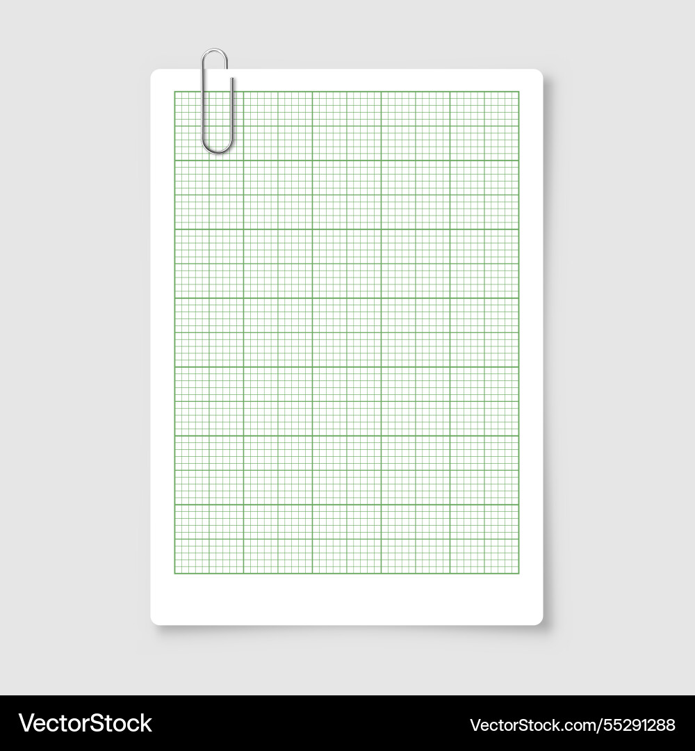 Sheet of graph paper with grid millimeter Sheet of graph paper with grid millimeter vector image