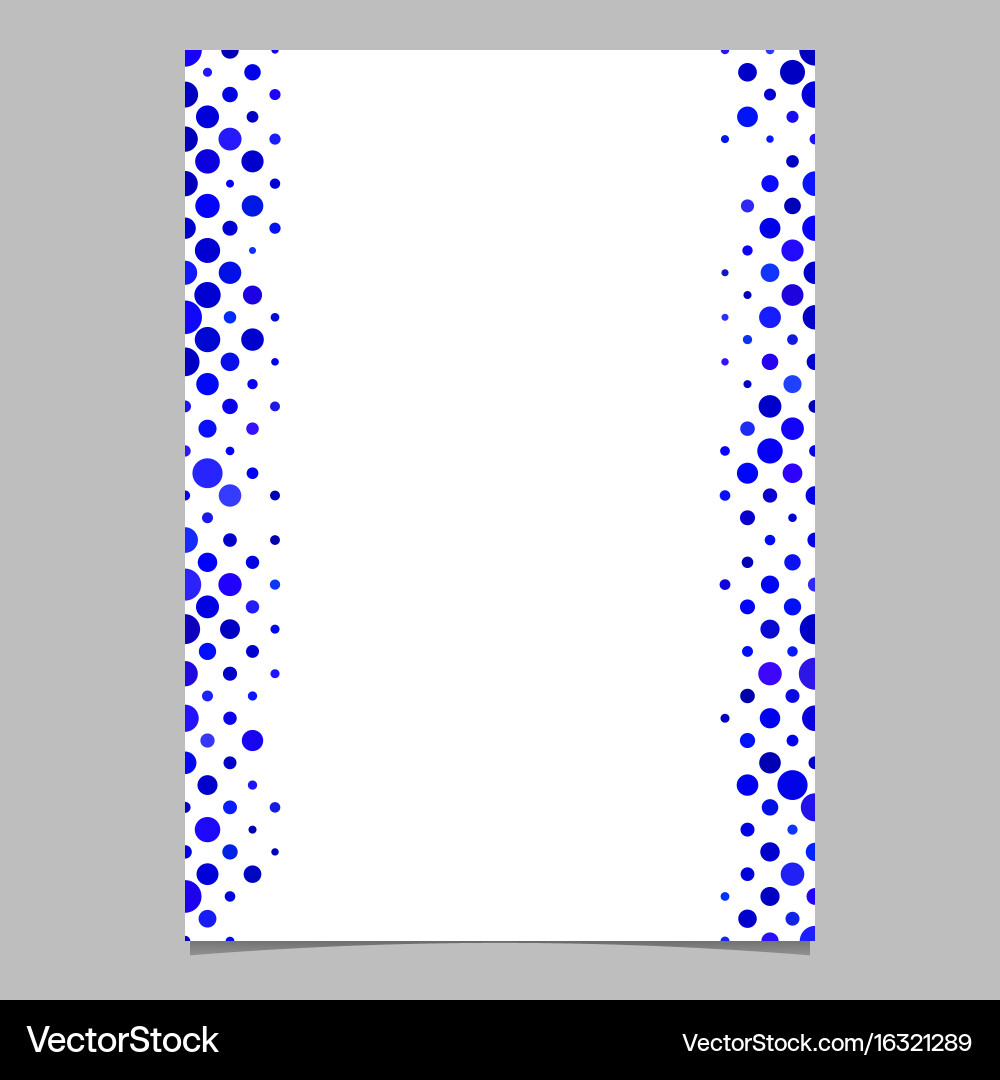 Abstract circle pattern page background template vector image
