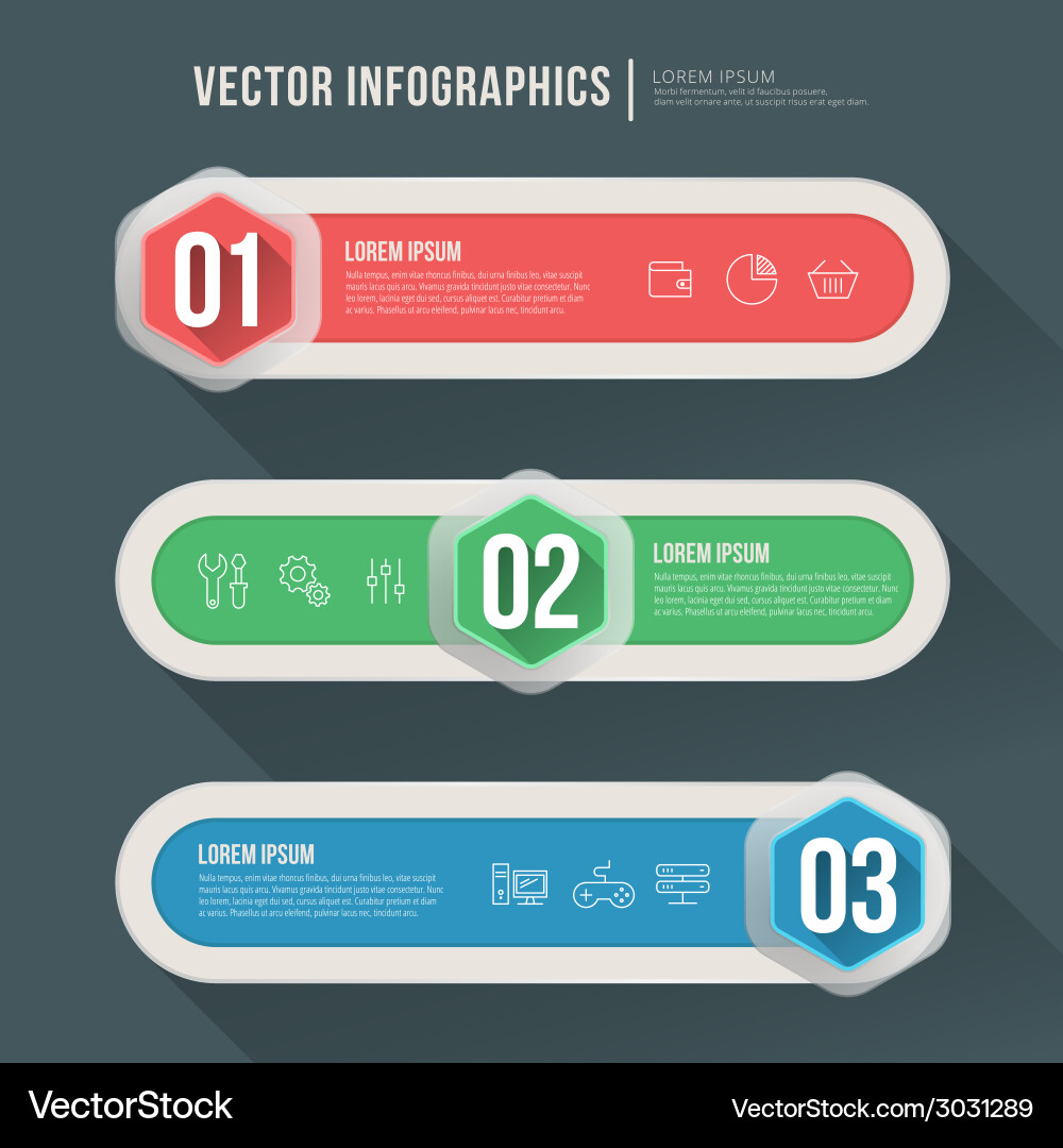 Abstract infographic flat design workflow layout Vector Image