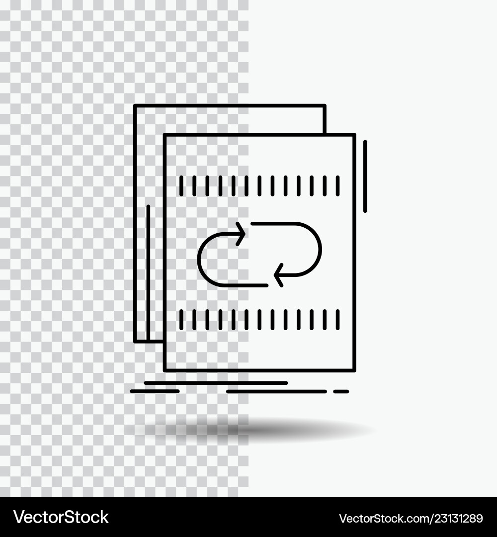 Audio file loop mix sound line icon Audio file loop mix sound line icon vector image