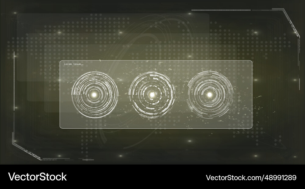 Circular data visualization kit Circular data visualization kit vector image
