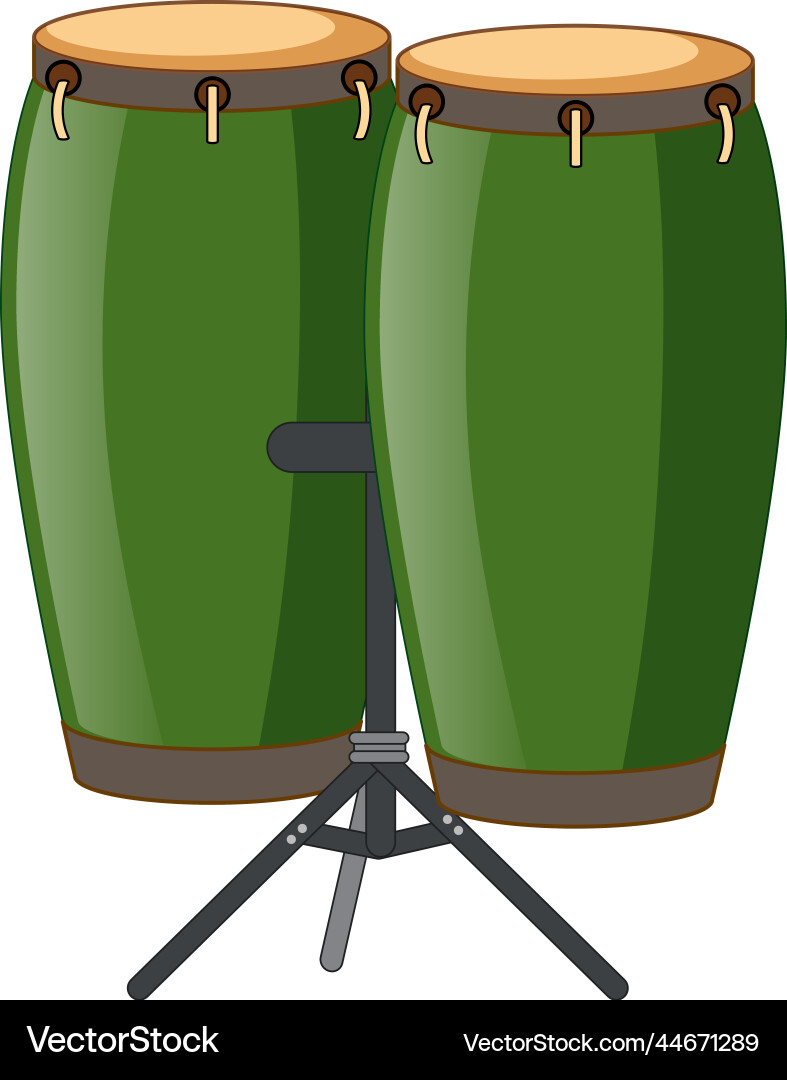 Conga drum musical instrument Royalty Free Vector Image
