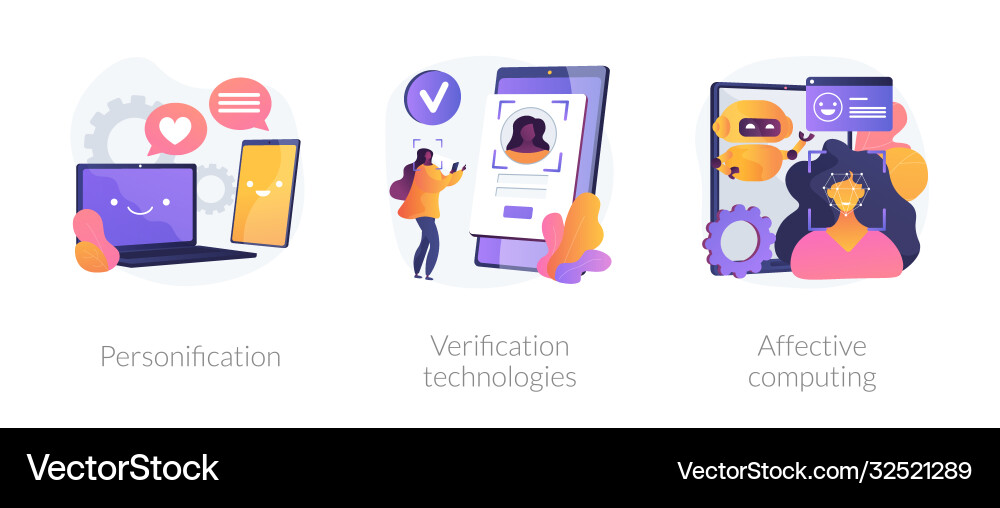 Data access and user experience abstract concept Vector Image