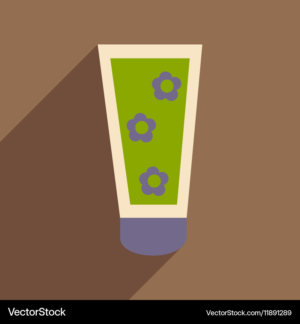 Flat with shadow icon and mobile application face vector image