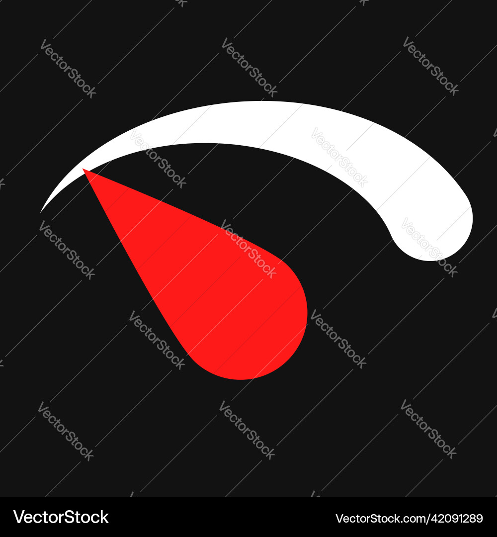 Gauge meter level indicator icon symbol Vector Image