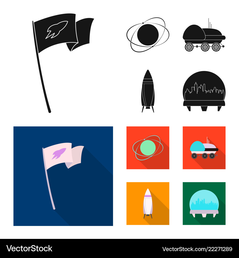 Mars and space icon Mars and space icon vector image