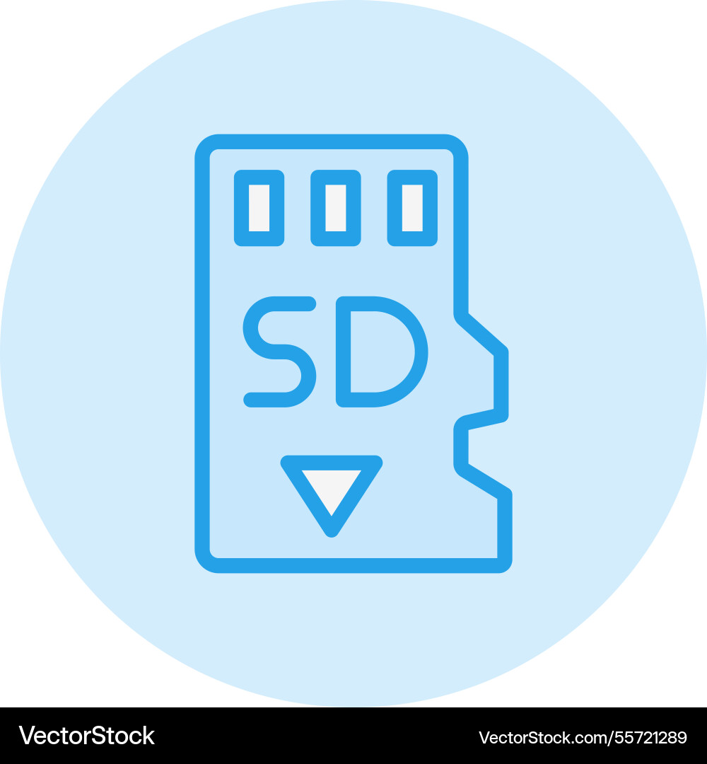 Memory card icon design Vector Image