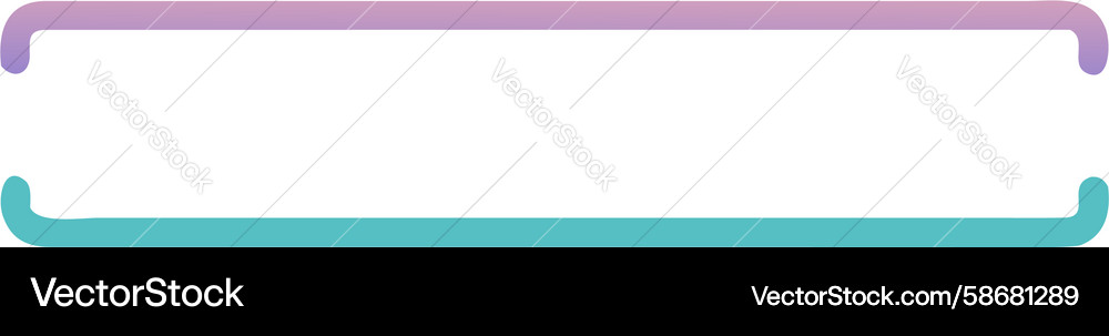 Minimalist thin line rectangle frame in gradient Vector Image