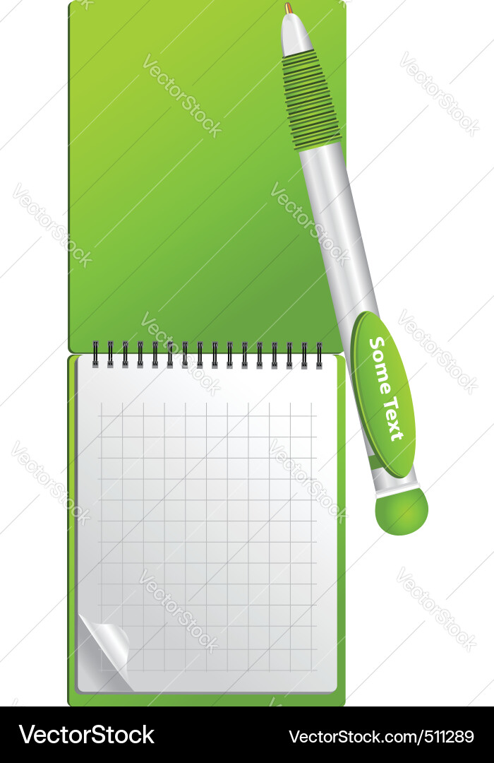 Notizbuch-Objekt vektorbild