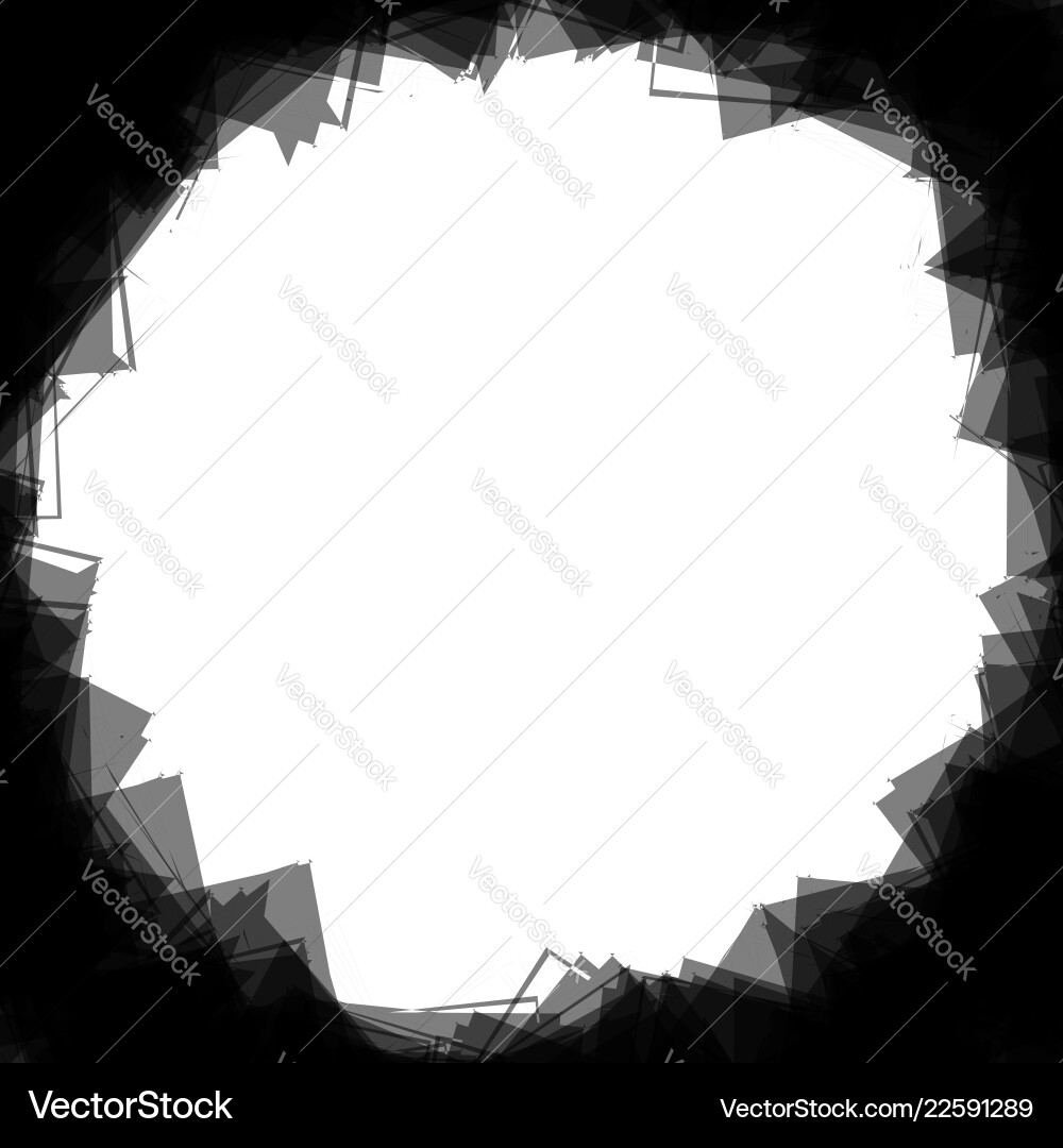 Random scattered shapes can be used as a frame vector image