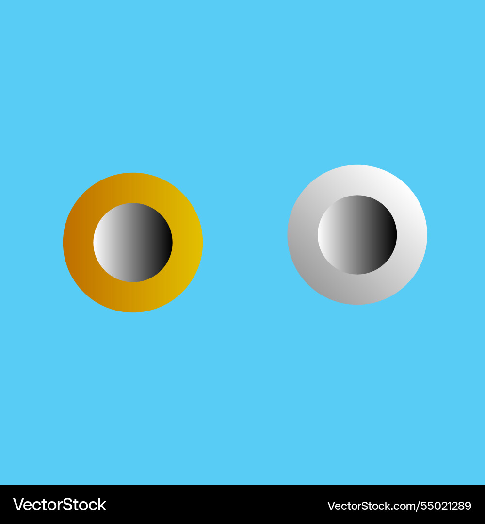Realistic push button icon clip art and graphics Vector Image