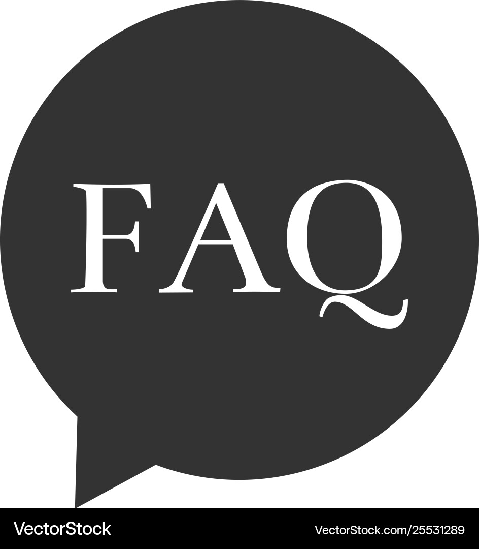 Speech bubble with text faq information icon Speech bubble with text faq information icon vector image