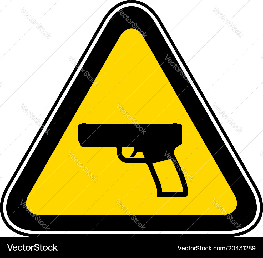 Triangular warning hazard symbol vector image