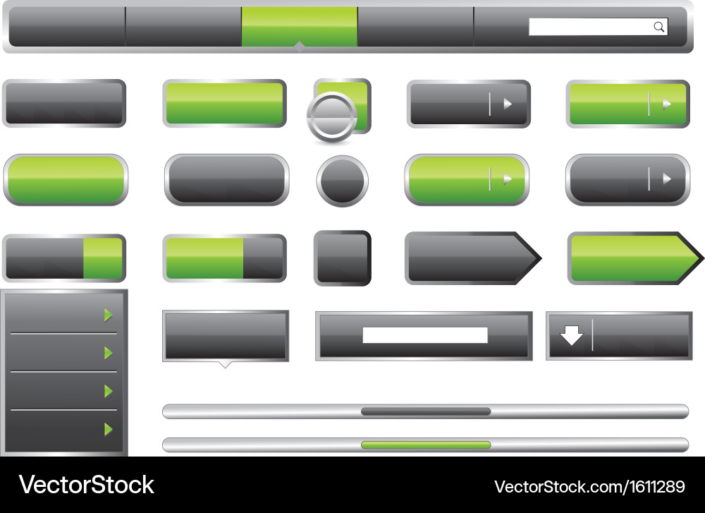 Web elements collection Vector Image
