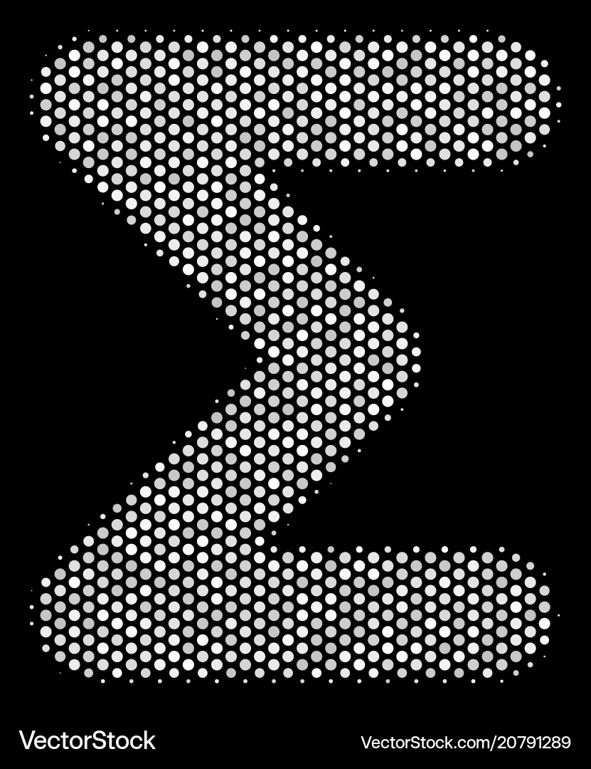 White pixelated sum icon vector image