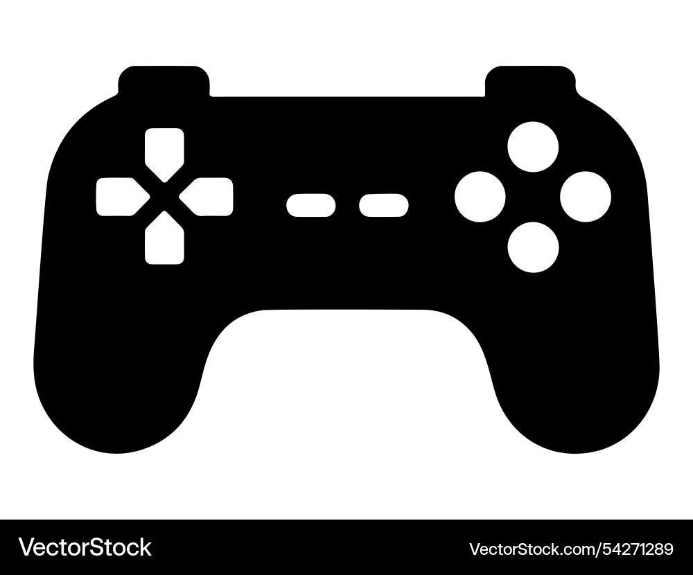 Wireless game controller on a white background Vector Image