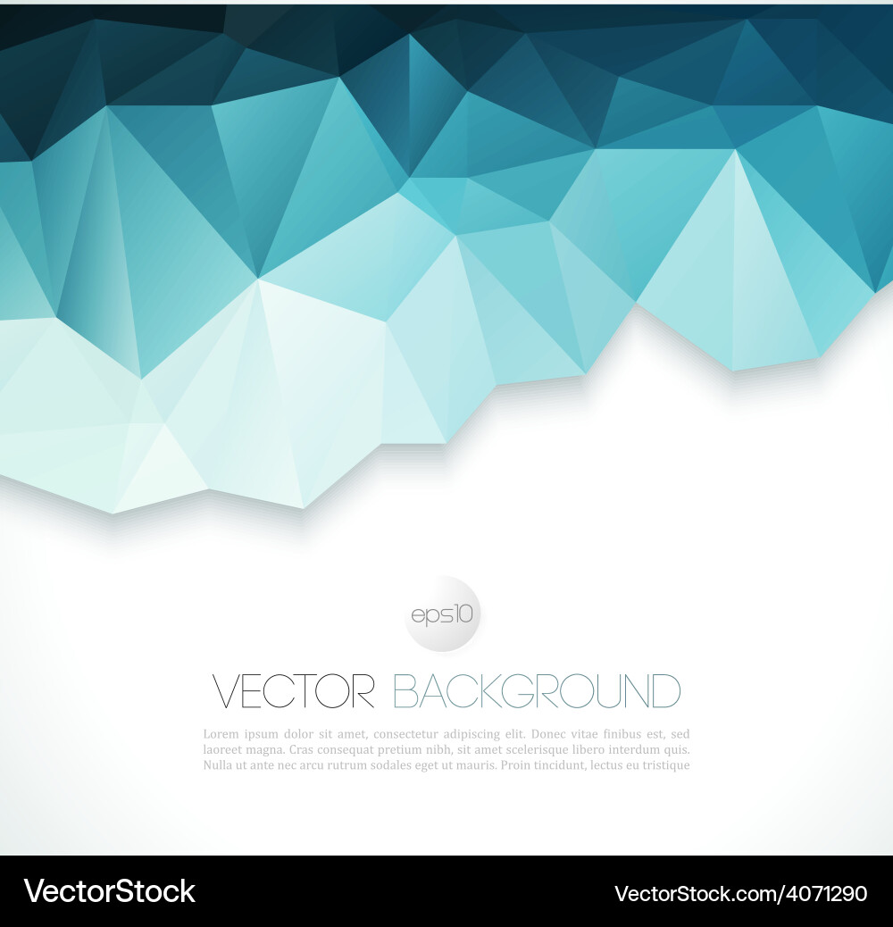 Abstract geometric background with triangle Vector Image