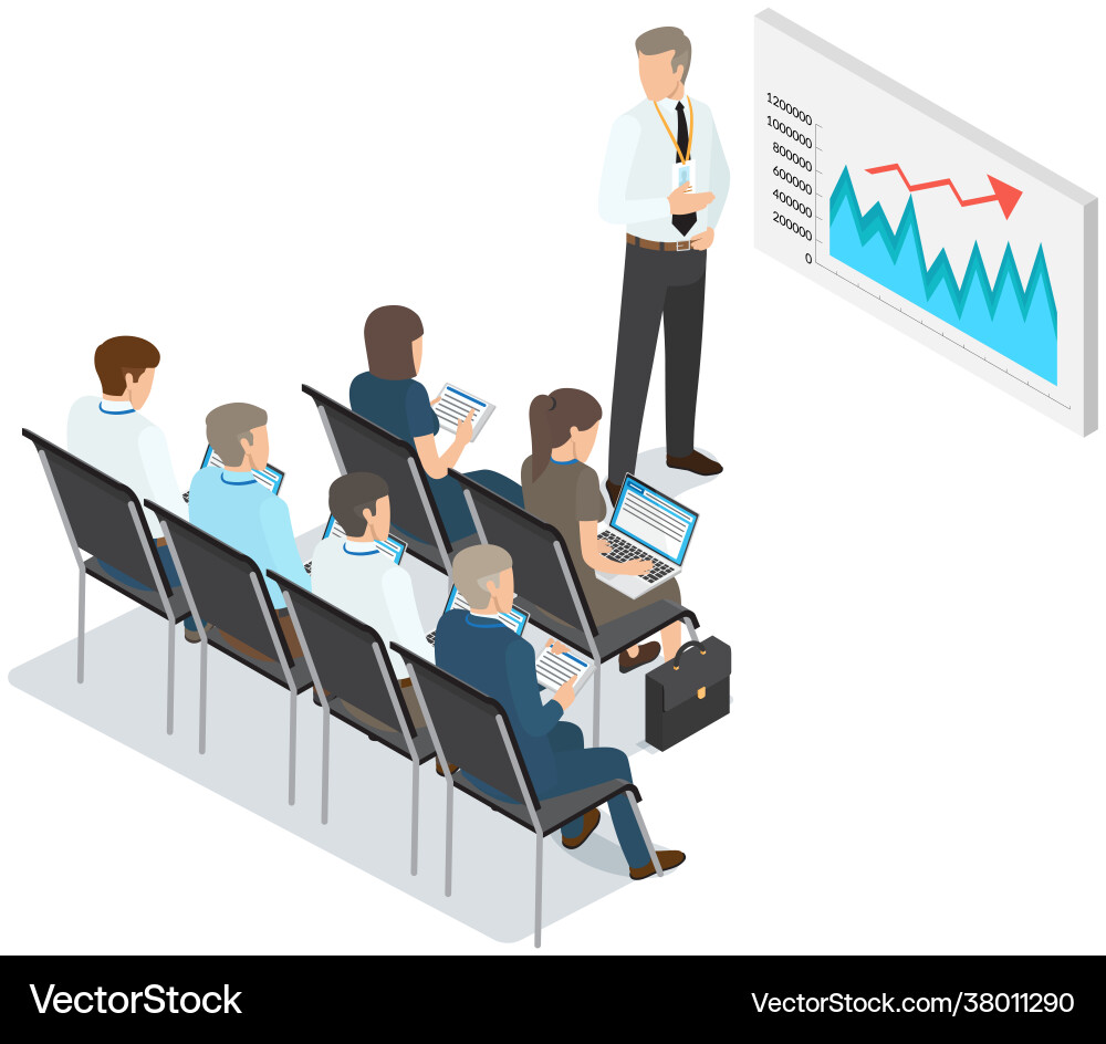 Analyze statistical indicators business data Analyze statistical indicators business data vector image