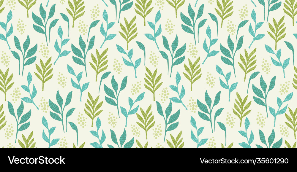 Artistic seamless pattern with abstract leaves Artistic seamless pattern with abstract leaves vector image