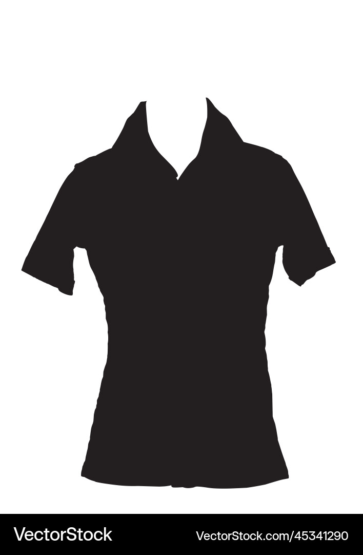 Clothes silhouette isolated on white background Clothes silhouette isolated on white background vector image