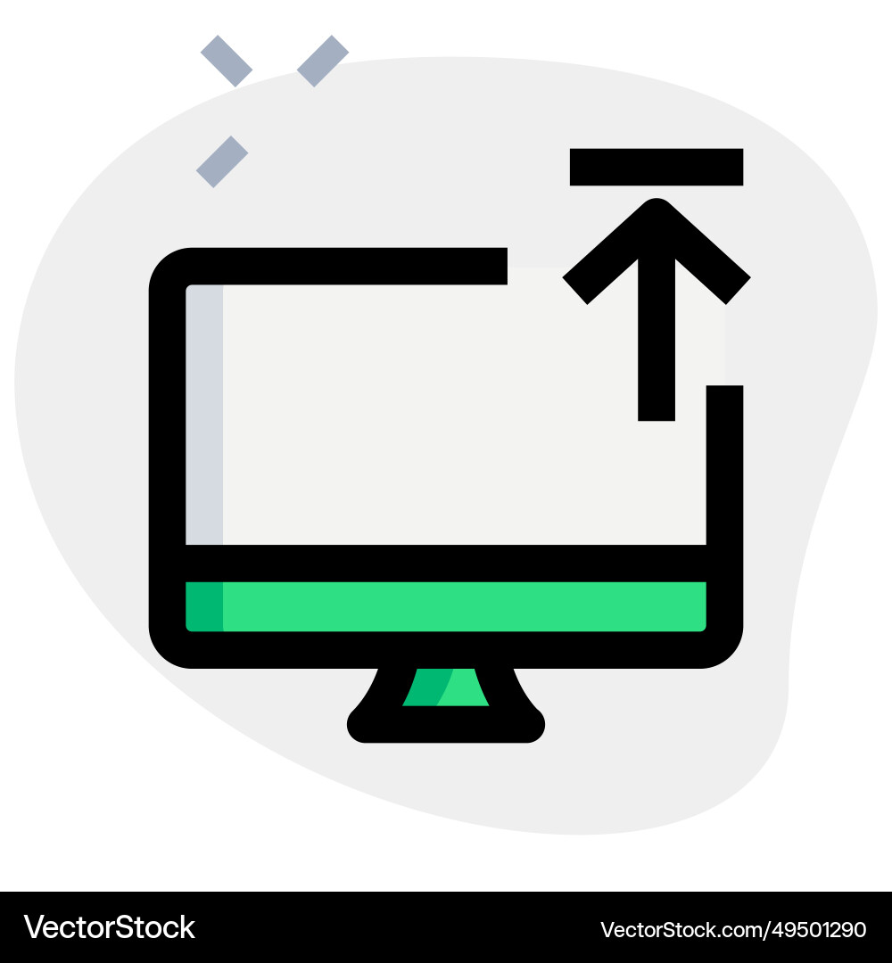 File transfer from a computer to web storage Vector Image