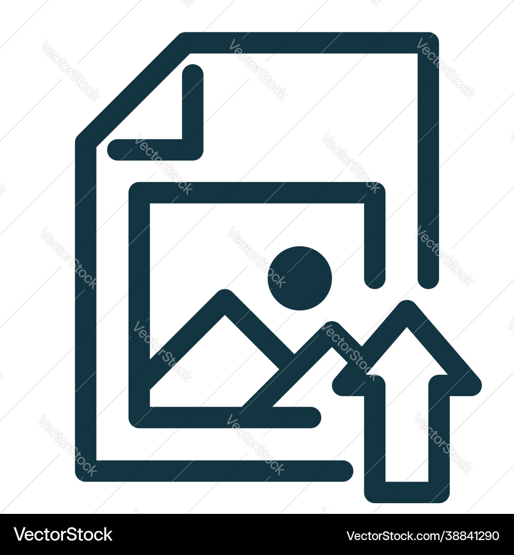 Image file icon upload symbol photo Image file icon upload symbol photo vector image