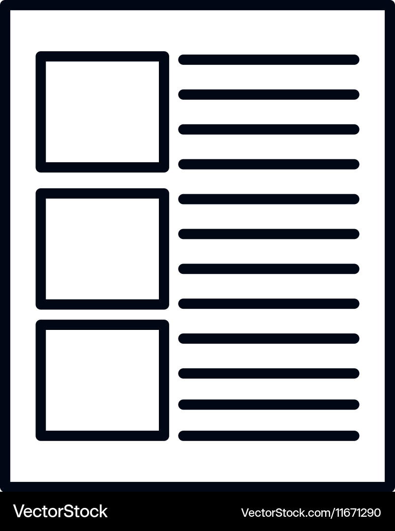 Paper document file isolated icon Vector Image