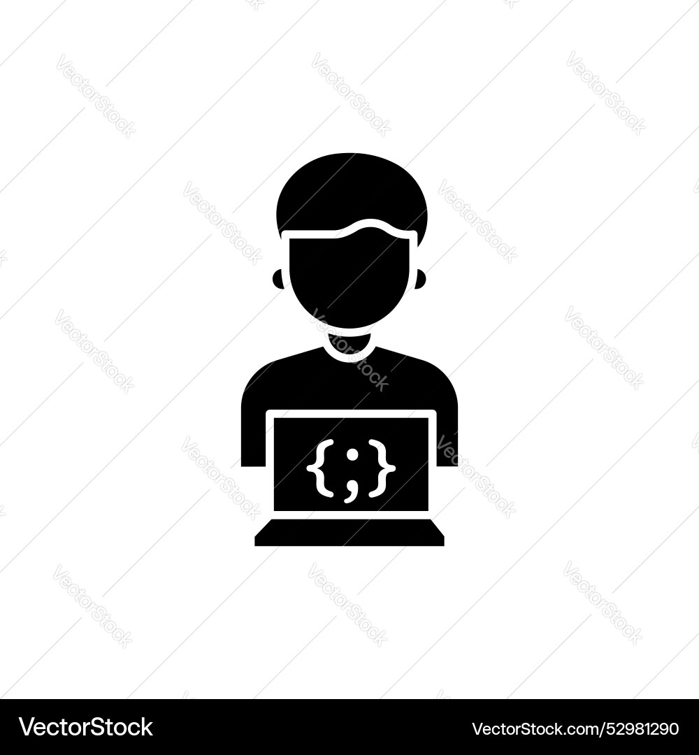 Programmer Icon Set Software Web-Anwendung vektorbild