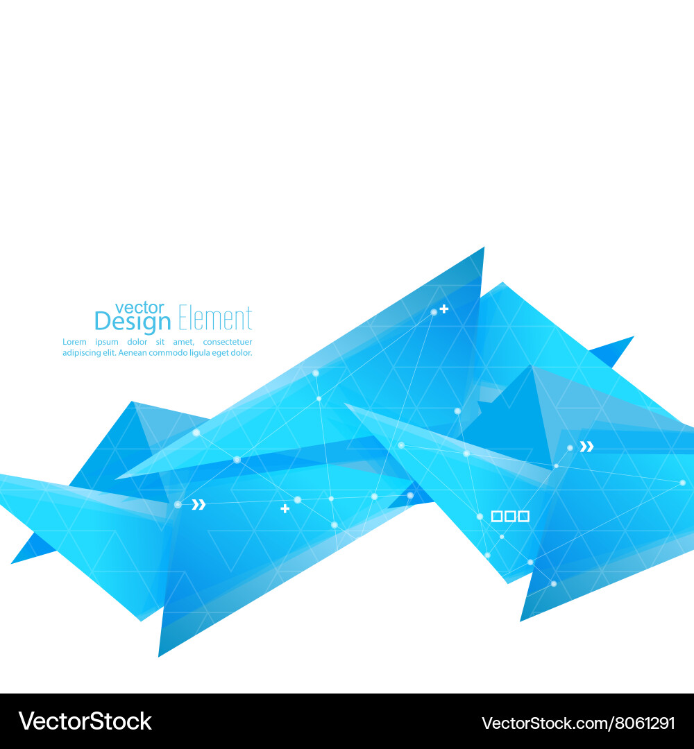 Abstract background with geometric shapes vector image