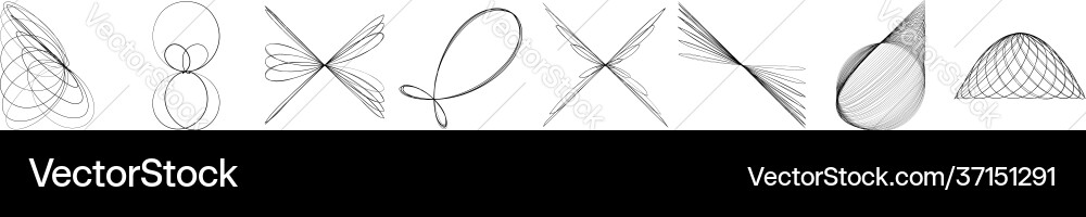 Abstract geometric lineart lines design element Abstract geometric lineart lines design element vector image